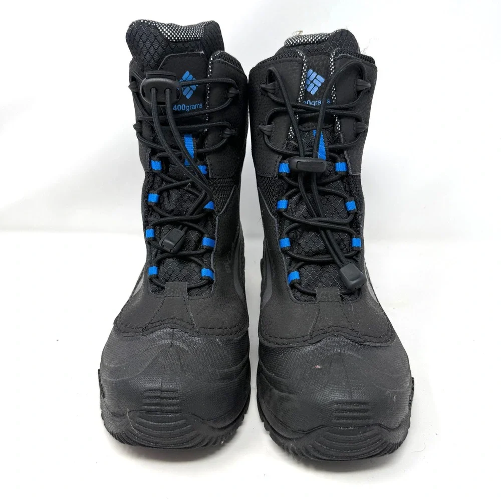 Columbia Kids Rope Tow Kruser 2 Waterproof 400g Snow Boots Black Blue Size 5